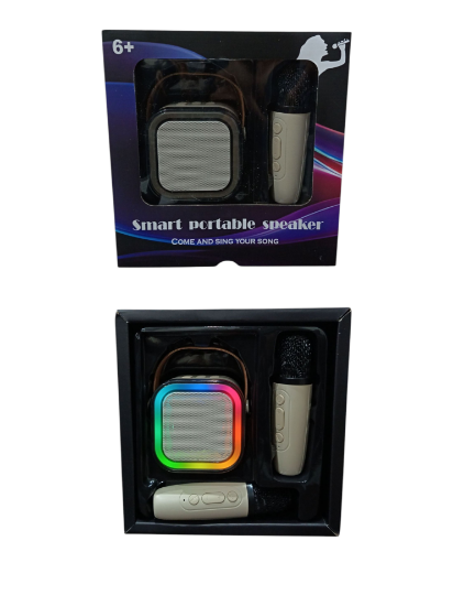 صورة سماعة مع 2 مكرفون تعطي صوت واضح مع اضاءة 